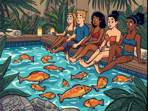 Massage par des poissons